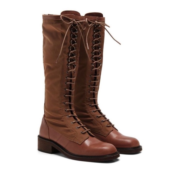 Free People Shoes - Free People Trickum Tall Boots Brown Size 39